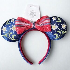 Disney Epcot World Showcase Germany Floral Minnie Mouse Ears Headband
